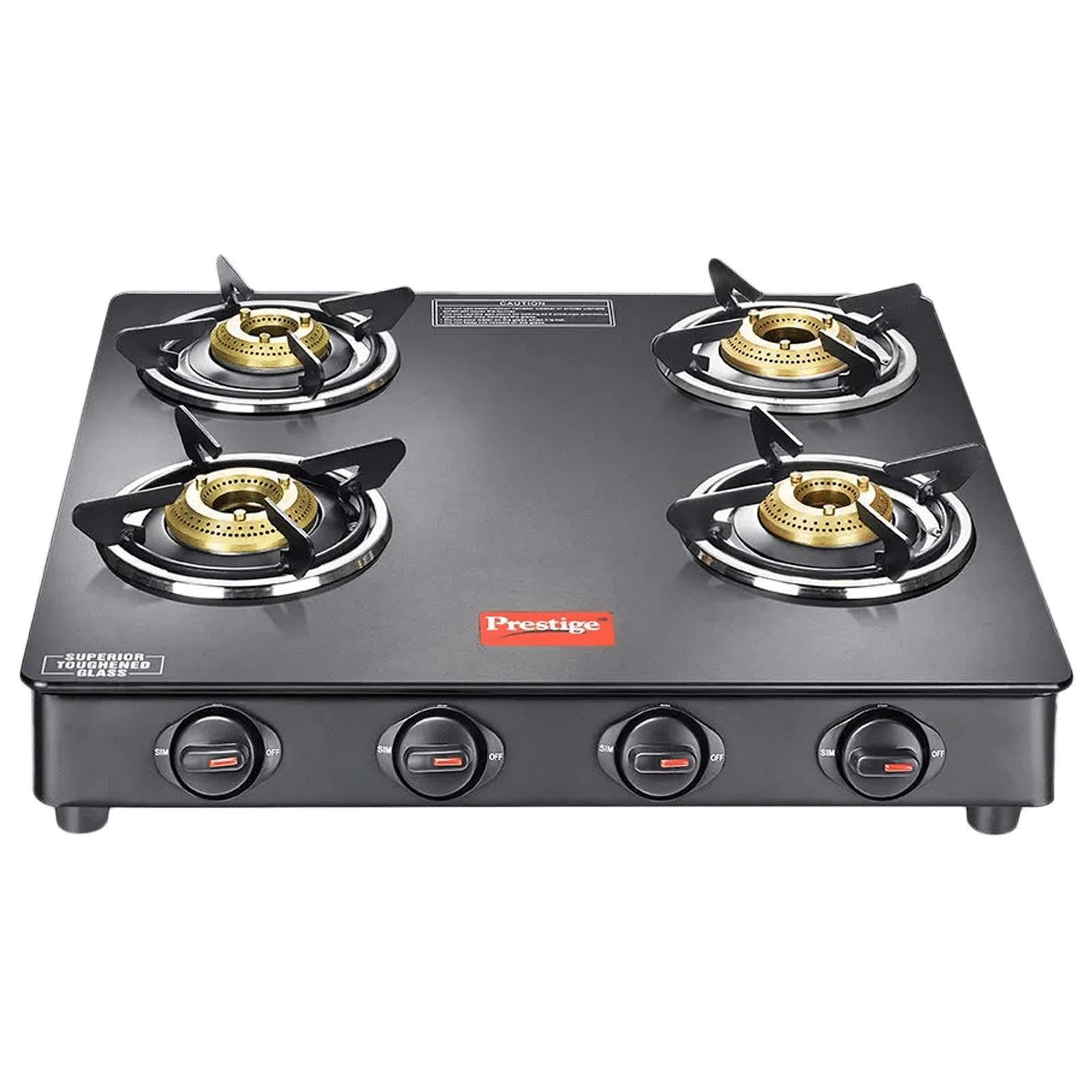 Buy Prestige Magic GTMC Toughened Glass Top 4 Burner Manual Gas Stove